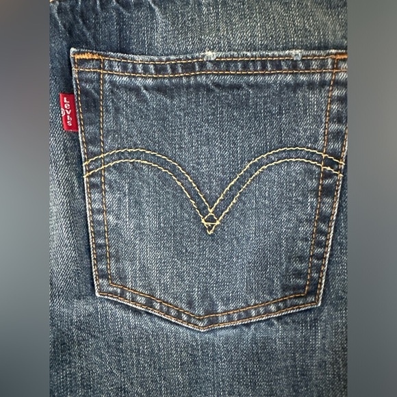 LEVI 501 SELVIDGE WHITE OAK REDLINE DENIM JEANS 24x32 - Picture 7 of 12